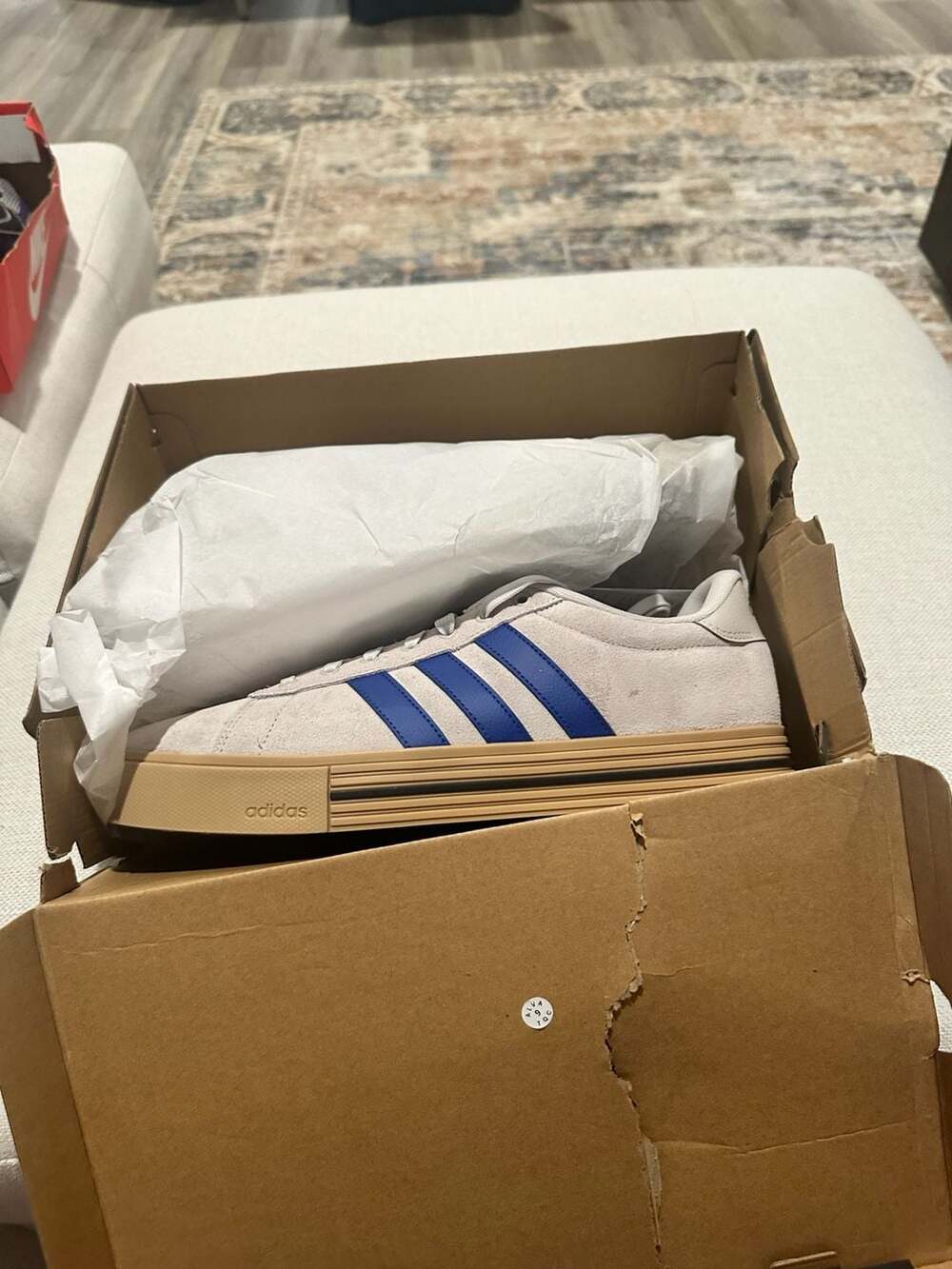 Adidas Daily 4.0 Grey and Collegiate Navy Sneakers